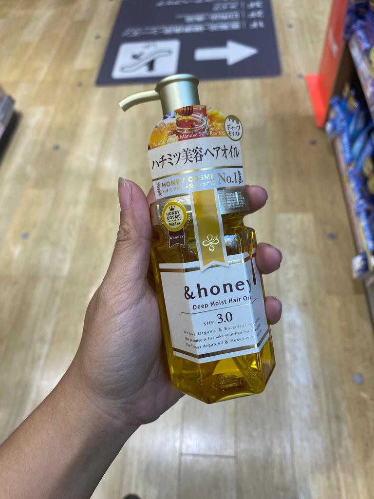 &honey Deep Moist Hair Oil 3.0  aroma mawar Damask Bulgaria
