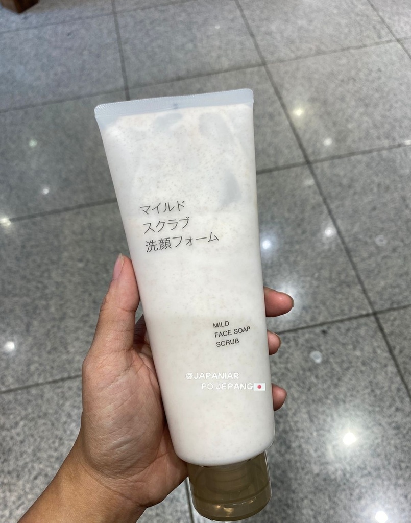 Muji mild face soap scrub