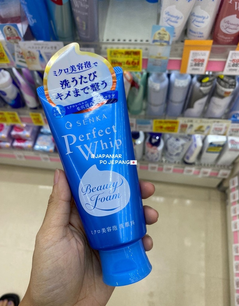 Senka perfect whip beauty foam (biru tua)