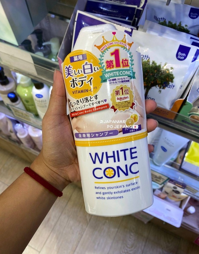 White conc body shampoo