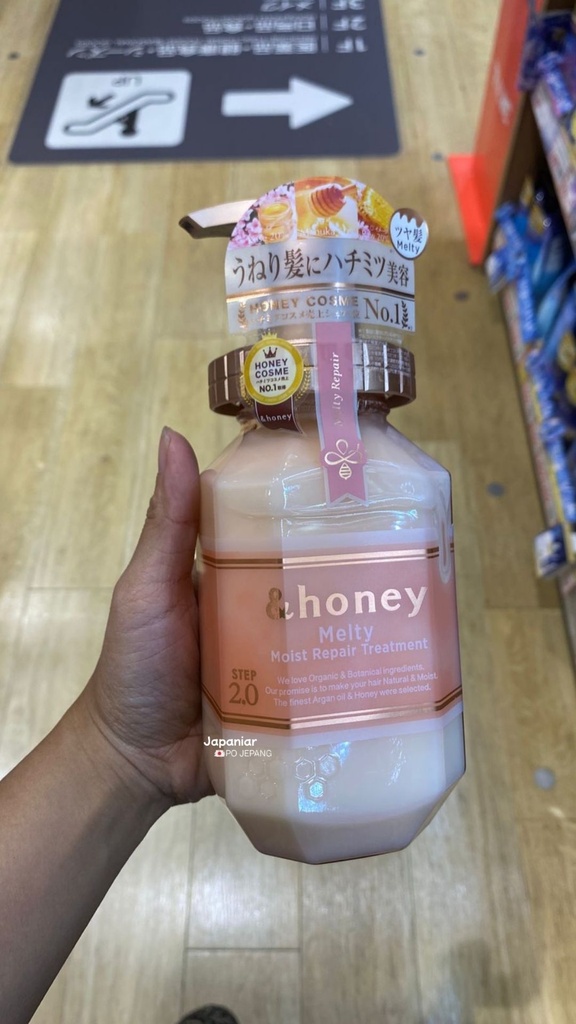 &honey Melty Moist Repair Hair Treatment Step 2.0 (445g)  Kondisioner Rambut Gelombang & Frizzy